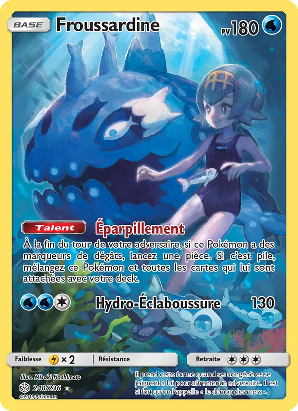Carte Pokémon Froussardine de l'extension Éclipse Cosmique