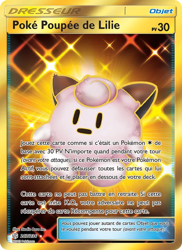 Carte Pokémon Poké Poupée de Lilie de l'extension Éclipse Cosmique