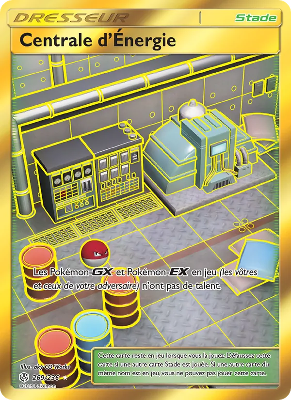 Carte Pokémon Centrale d’Énergie de l'extension Éclipse Cosmique