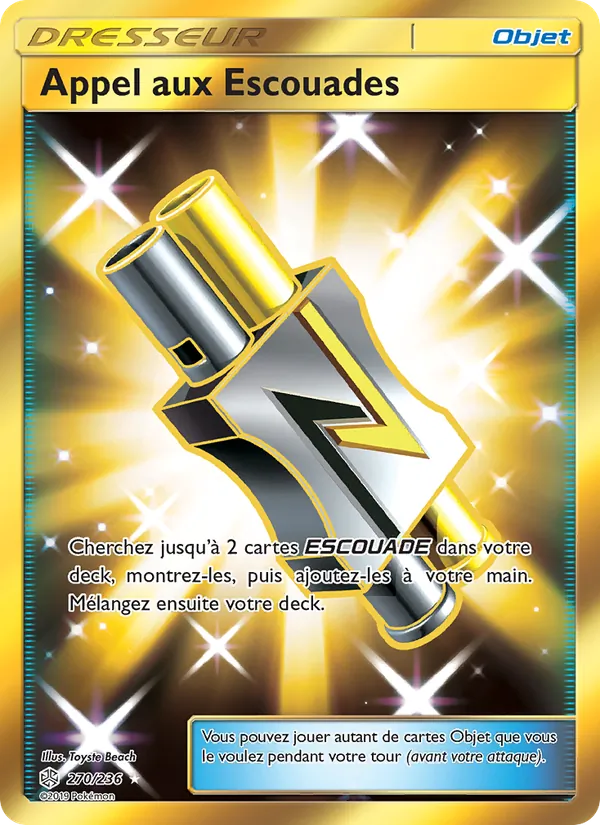 Carte Pokémon Appel aux Escouades de l'extension Éclipse Cosmique