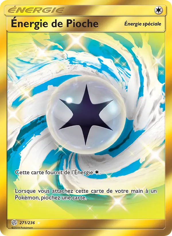 Carte Pokémon Énergie de Pioche de l'extension Éclipse Cosmique