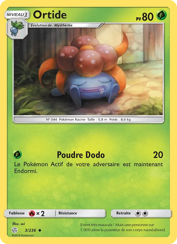 Carte Pokémon Ortide de l'extension Éclipse Cosmique