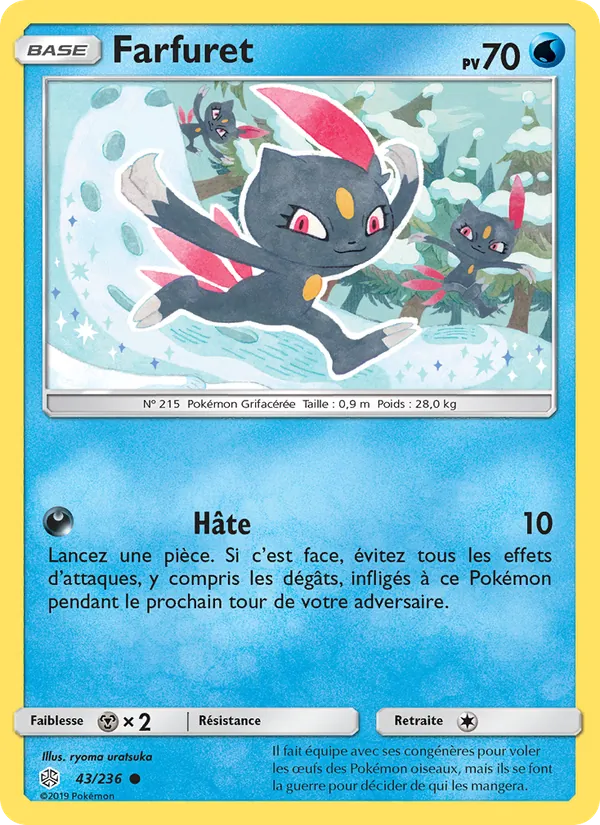 Carte Pokémon Farfuret de l'extension Éclipse Cosmique
