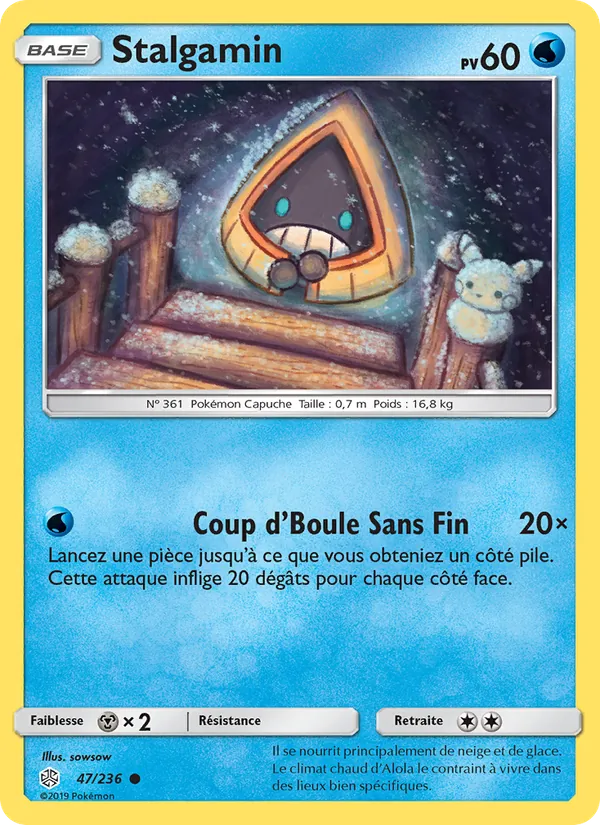 Carte Pokémon Stalgamin de l'extension Éclipse Cosmique