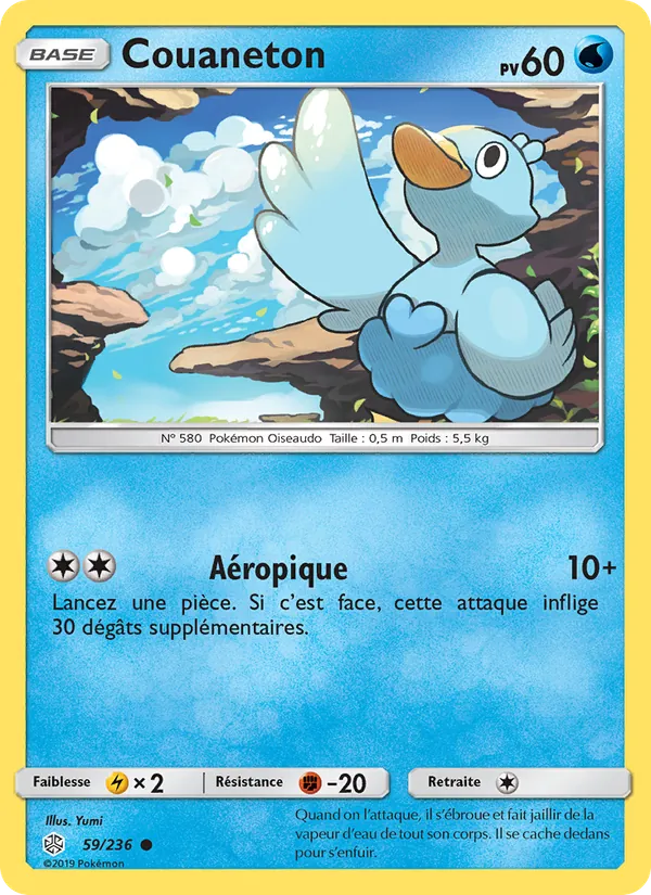 Carte Pokémon Couaneton de l'extension Éclipse Cosmique