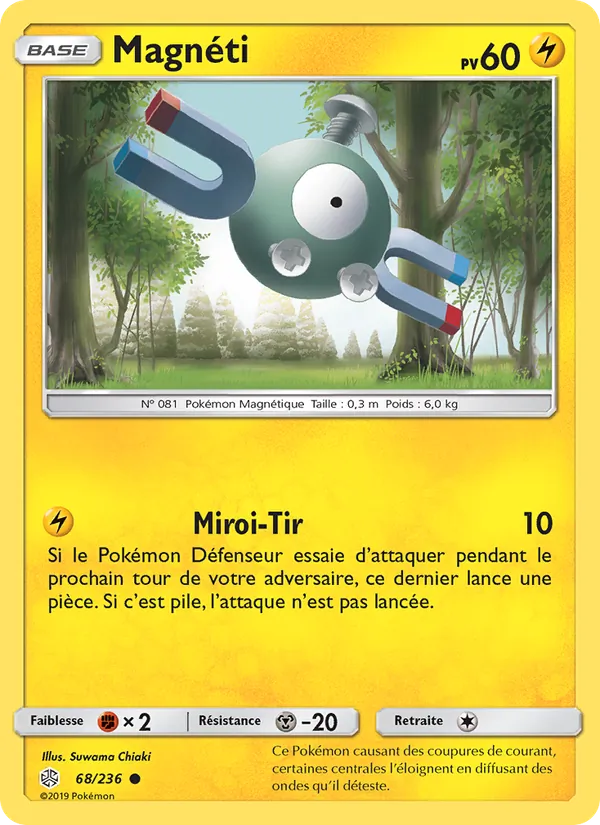 Carte Pokémon Magnéti de l'extension Éclipse Cosmique