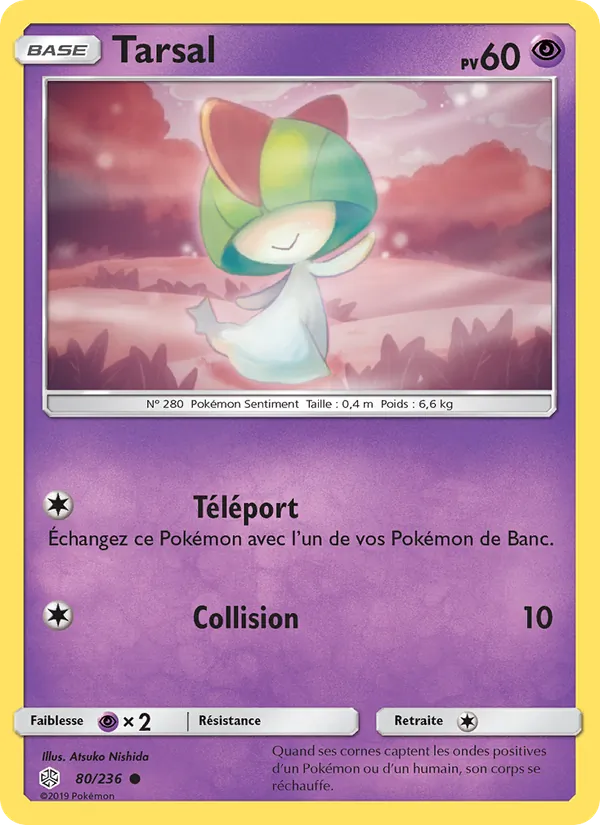 Carte Pokémon Tarsal de l'extension Éclipse Cosmique