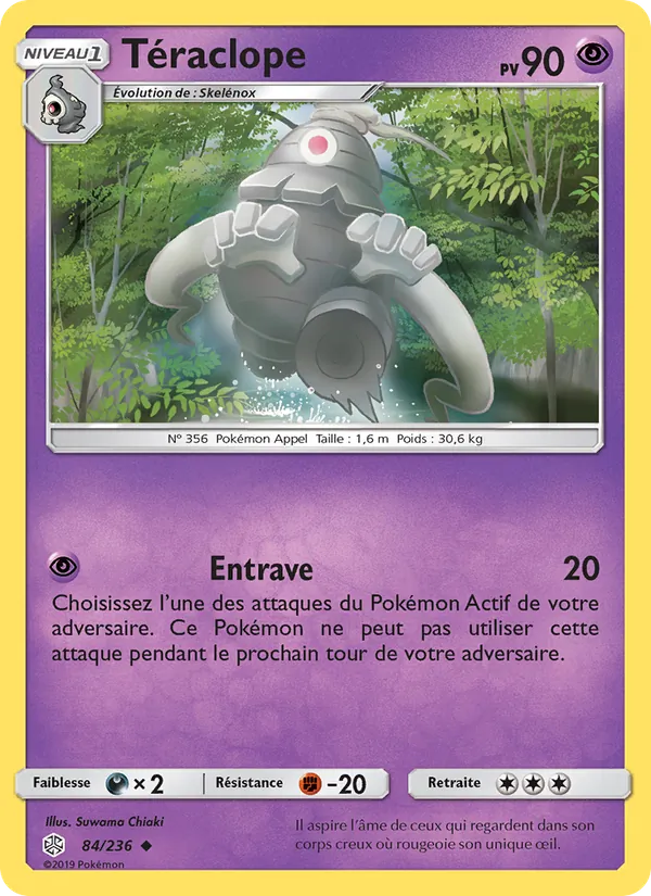 Carte Pokémon Téraclope de l'extension Éclipse Cosmique