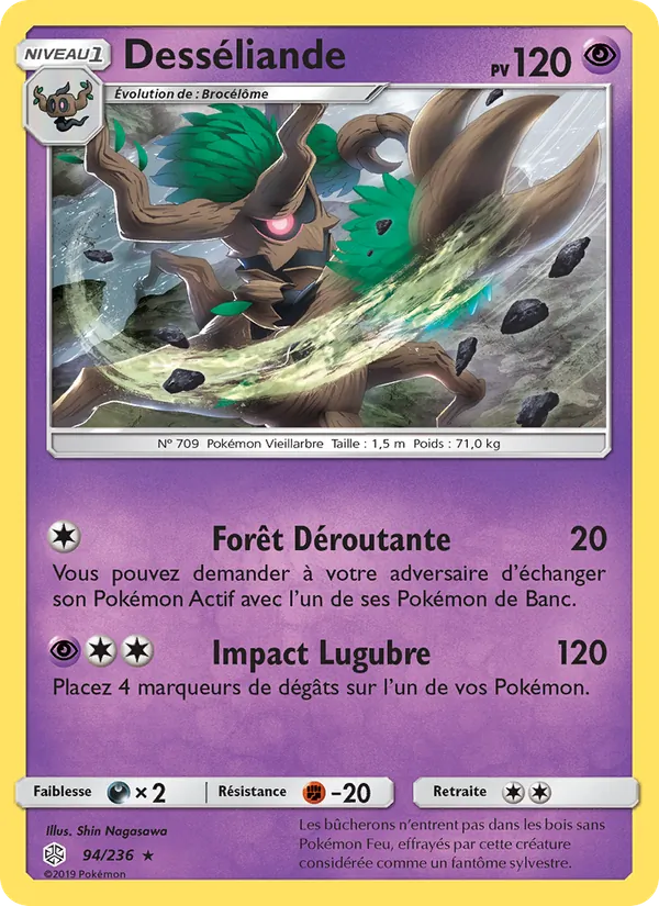Carte Pokémon Desséliande de l'extension Éclipse Cosmique