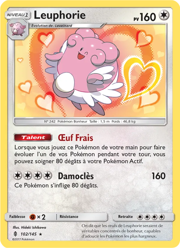 Carte Pokémon Leuphorie de l'extension Gardiens Ascendants