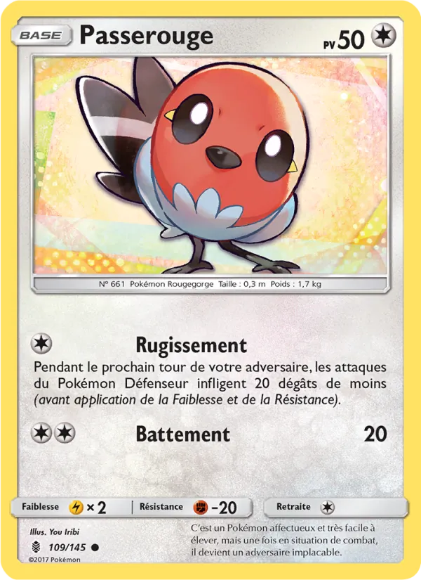 Carte Pokémon Passerouge de l'extension Gardiens Ascendants