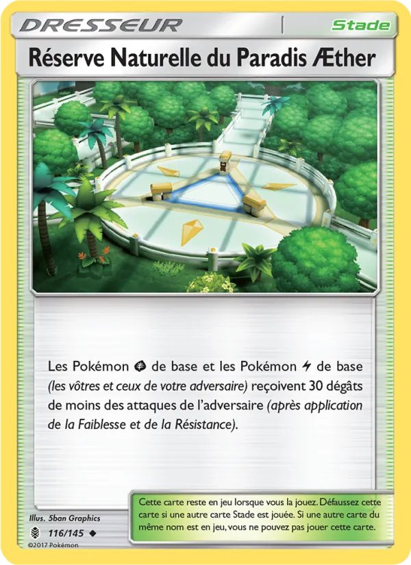Carte Pokémon Réserve Naturelle du Paradis Æther de l'extension Gardiens Ascendants