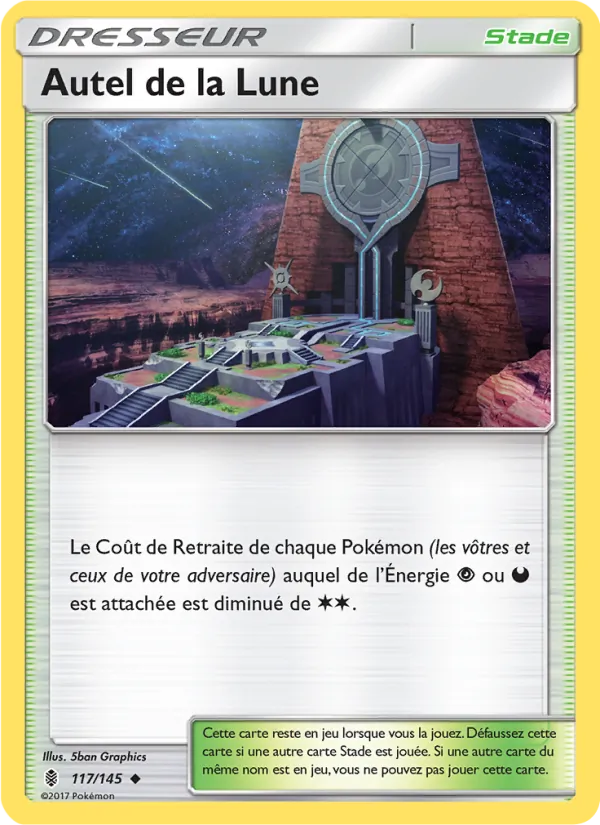 Carte Pokémon Autel de la Lune de l'extension Gardiens Ascendants