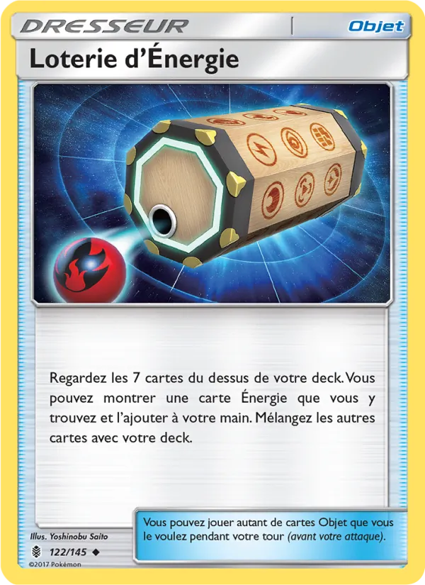Carte Pokémon Loterie d’Énergie de l'extension Gardiens Ascendants