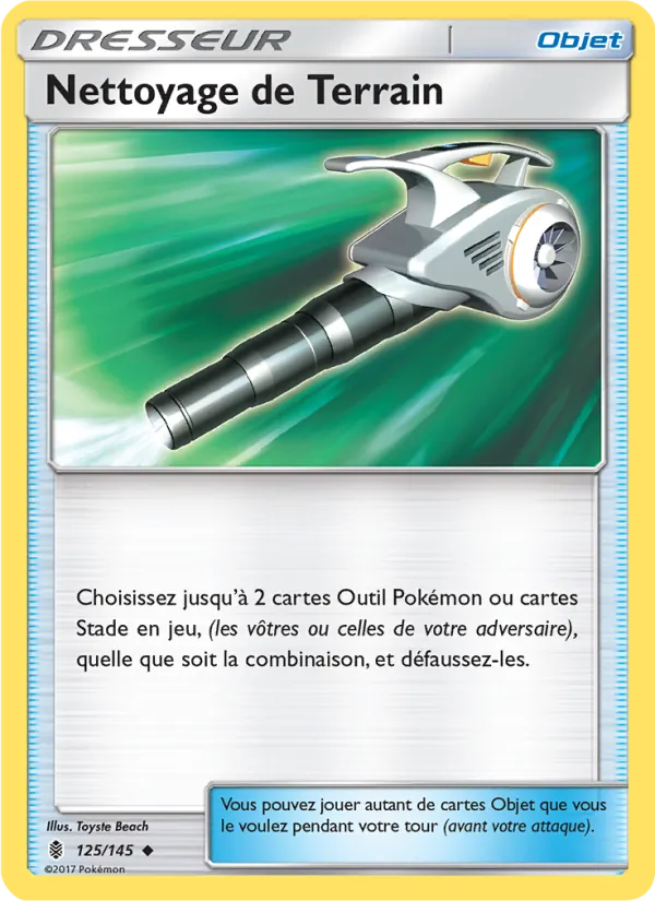 Carte Pokémon Nettoyage de Terrain de l'extension Gardiens Ascendants