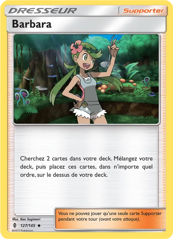 Carte Pokémon Barbara de l'extension Gardiens Ascendants
