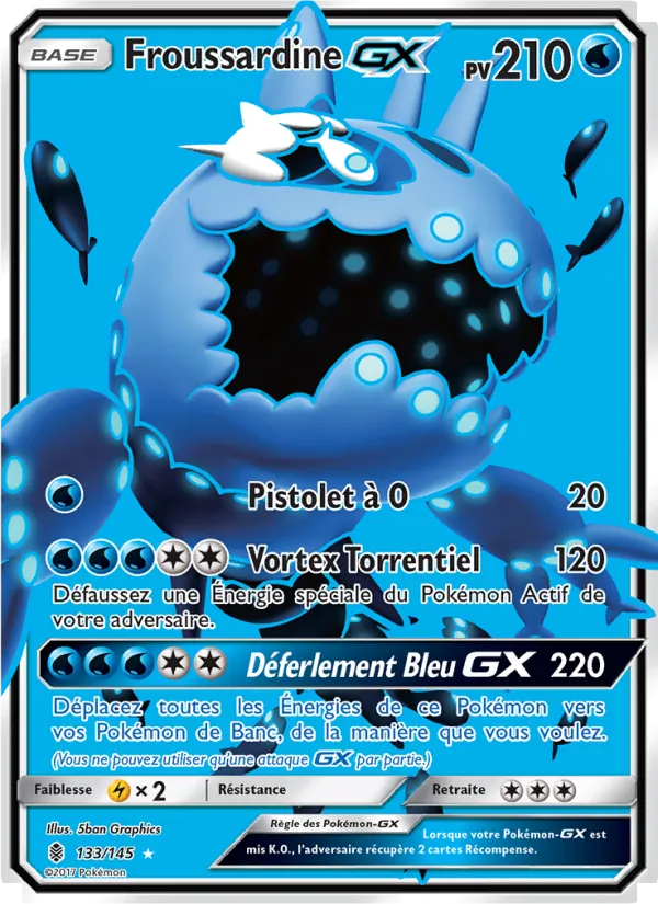 Carte Pokémon Froussardine GX de l'extension Gardiens Ascendants