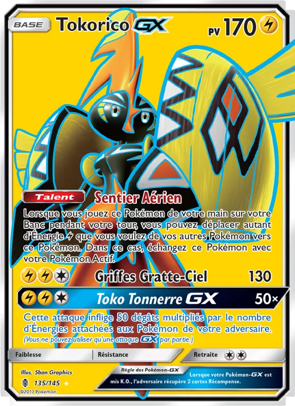 Carte Pokémon Tokorico GX de l'extension Gardiens Ascendants