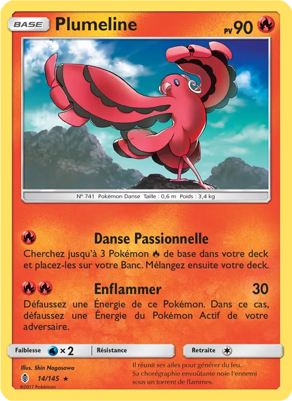 Carte Pokémon Plumeline de l'extension Gardiens Ascendants
