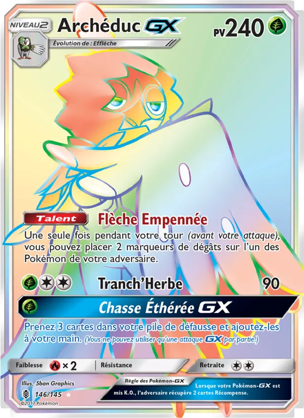 Carte Pokémon Archéduc GX de l'extension Gardiens Ascendants