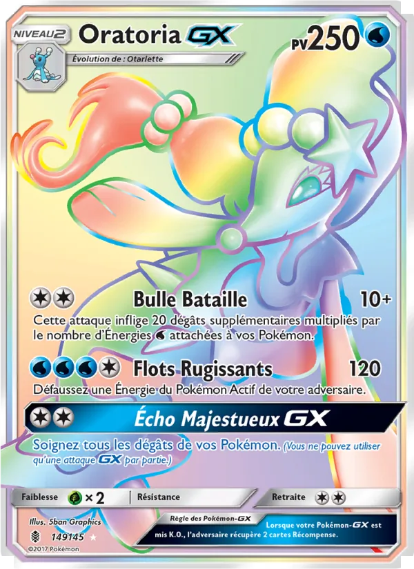 Carte Pokémon Oratoria GX de l'extension Gardiens Ascendants