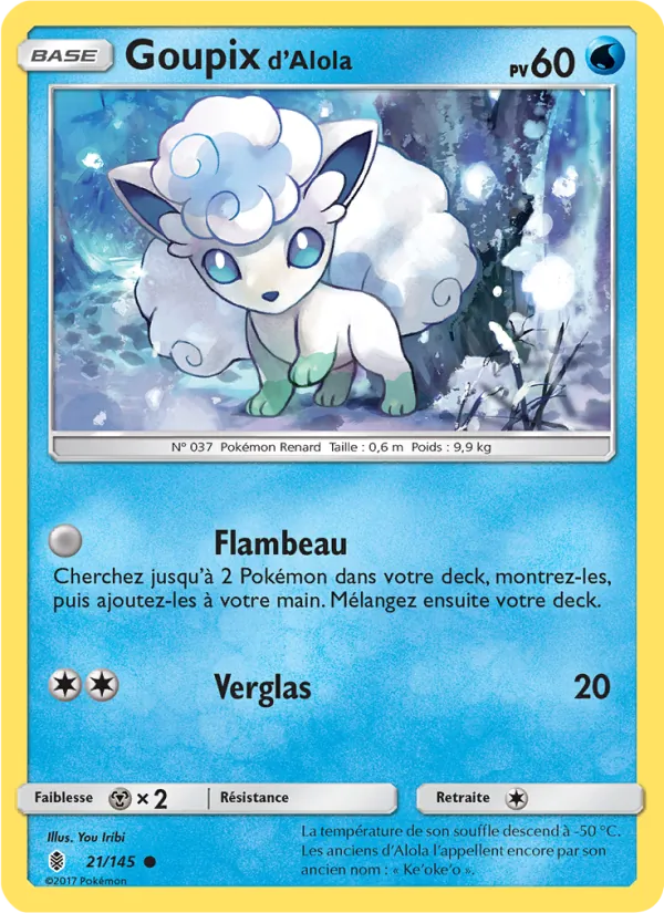 Carte Pokémon Goupix d’Alola de l'extension Gardiens Ascendants