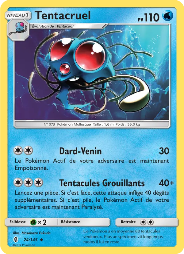 Carte Pokémon Tentacruel de l'extension Gardiens Ascendants