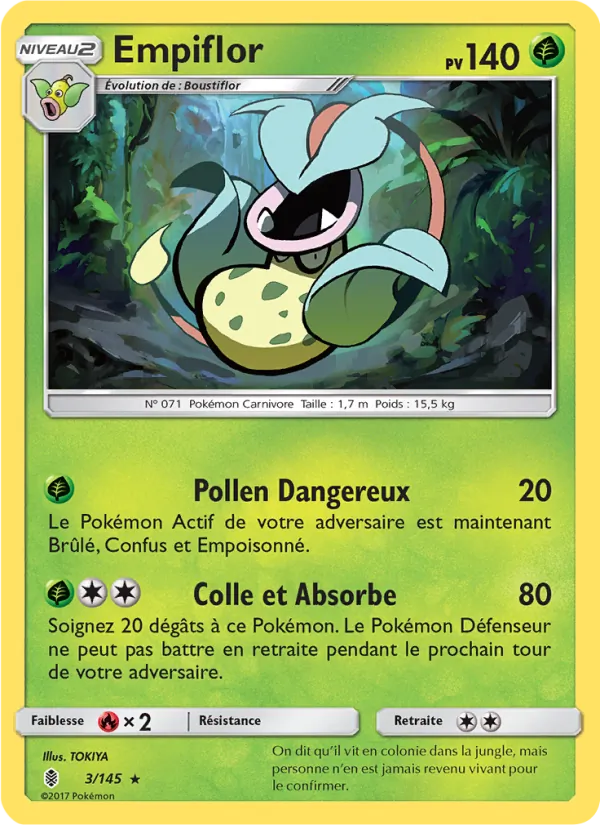 Carte Pokémon Empiflor de l'extension Gardiens Ascendants