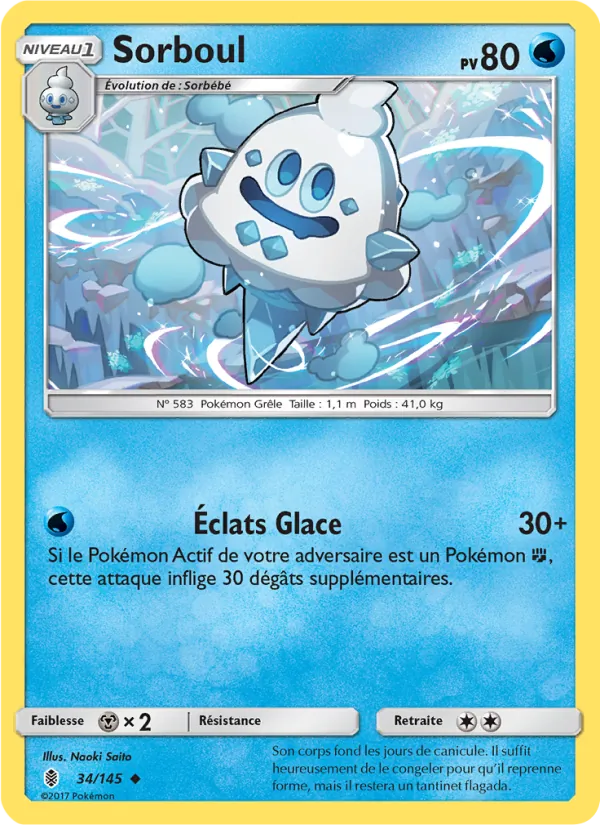 Carte Pokémon Sorboul de l'extension Gardiens Ascendants