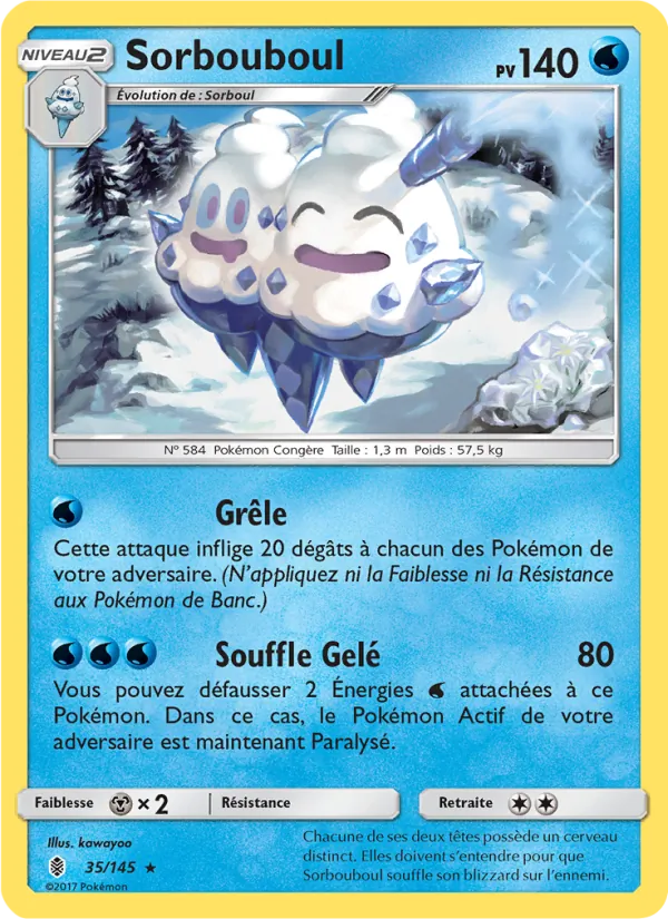 Carte Pokémon Sorbouboul de l'extension Gardiens Ascendants