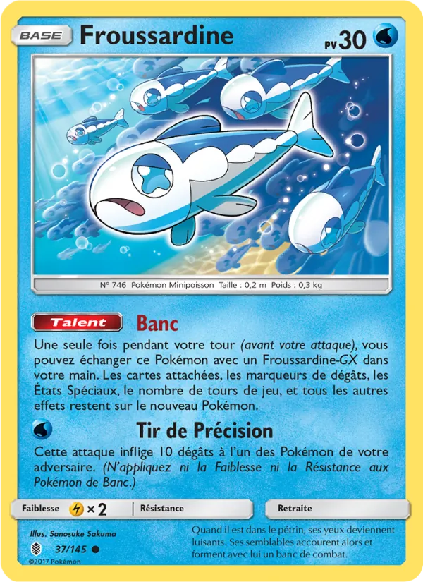 Carte Pokémon Froussardine de l'extension Gardiens Ascendants
