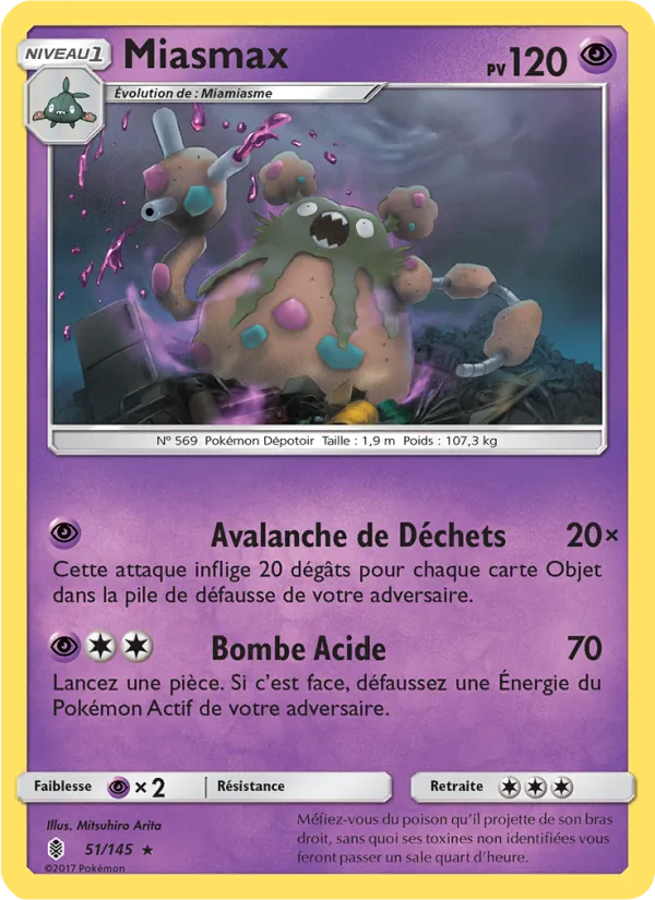 Carte Pokémon Miasmax de l'extension Gardiens Ascendants