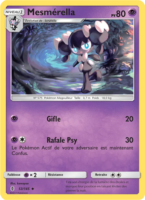 Carte Pokémon Mesmérella de l'extension Gardiens Ascendants