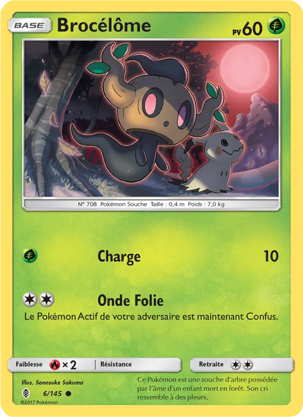 Carte Pokémon Brocélôme de l'extension Gardiens Ascendants