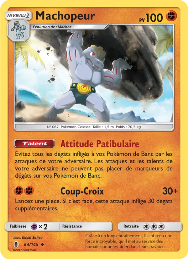 Carte Pokémon Machopeur de l'extension Gardiens Ascendants