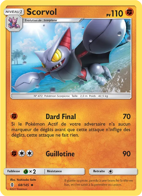 Carte Pokémon Scorvol de l'extension Gardiens Ascendants
