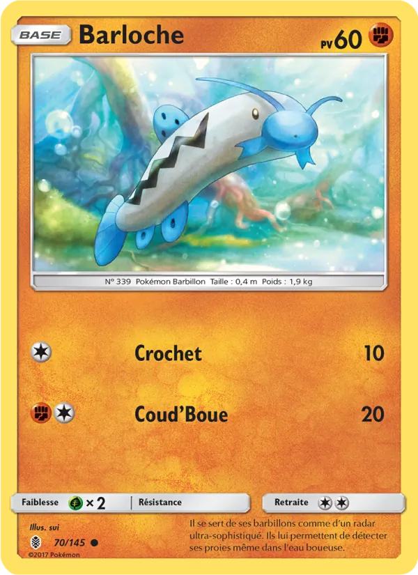 Carte Pokémon Barloche de l'extension Gardiens Ascendants