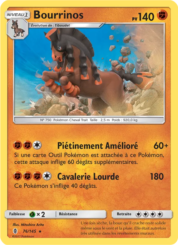 Carte Pokémon Bourrinos de l'extension Gardiens Ascendants