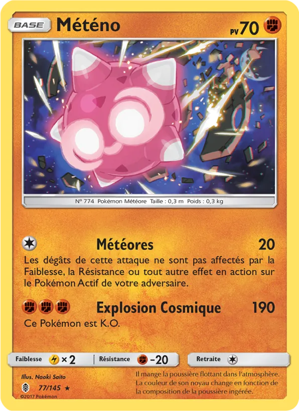 Carte Pokémon Météno de l'extension Gardiens Ascendants