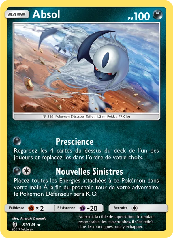 Carte Pokémon Absol de l'extension Gardiens Ascendants
