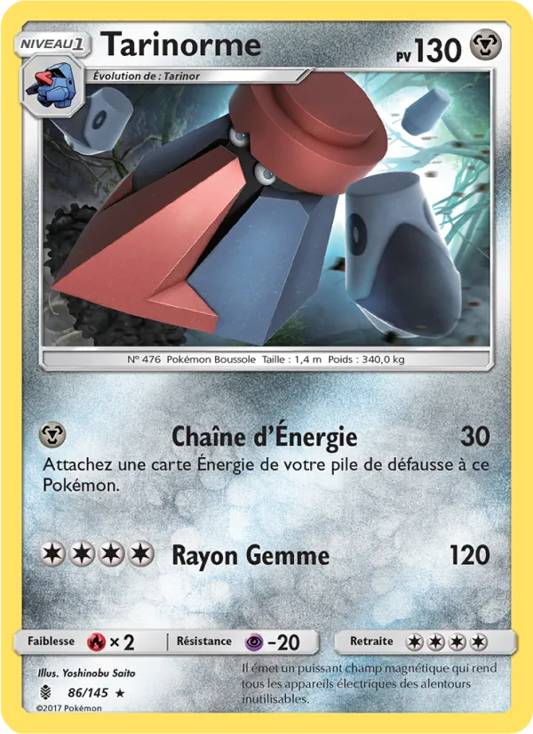 Carte Pokémon Tarinorme de l'extension Gardiens Ascendants