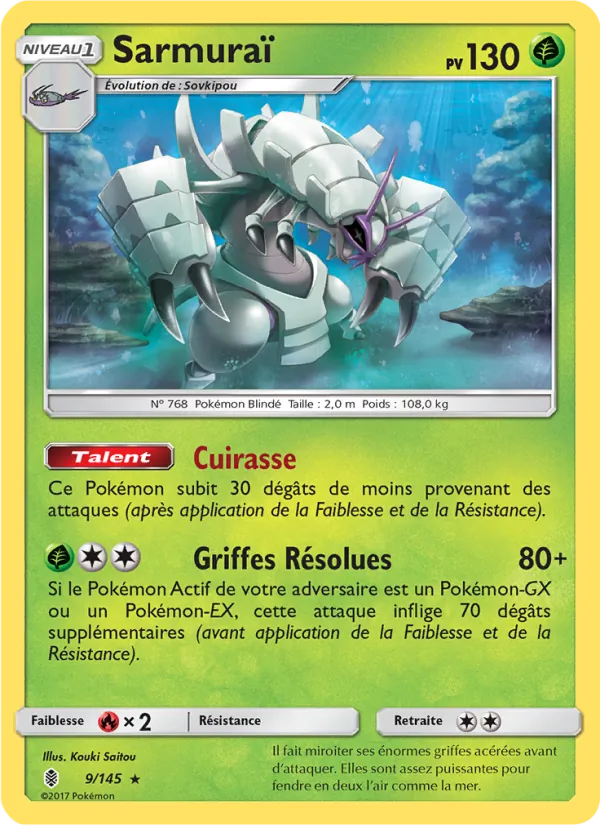 Carte Pokémon Sarmuraï de l'extension Gardiens Ascendants