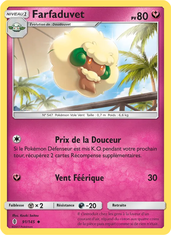 Carte Pokémon Farfaduvet de l'extension Gardiens Ascendants