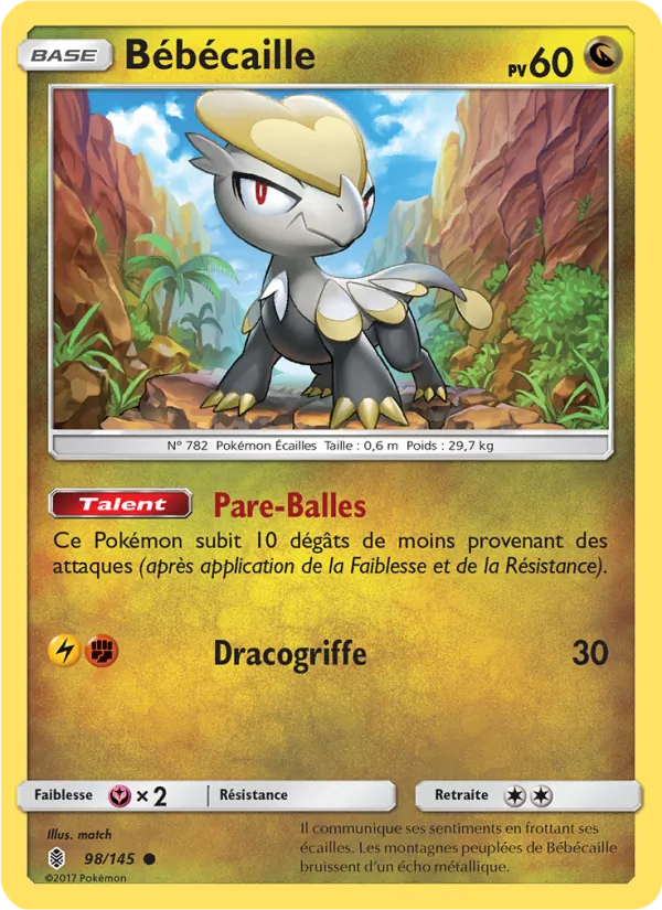 Carte Pokémon Bébécaille de l'extension Gardiens Ascendants
