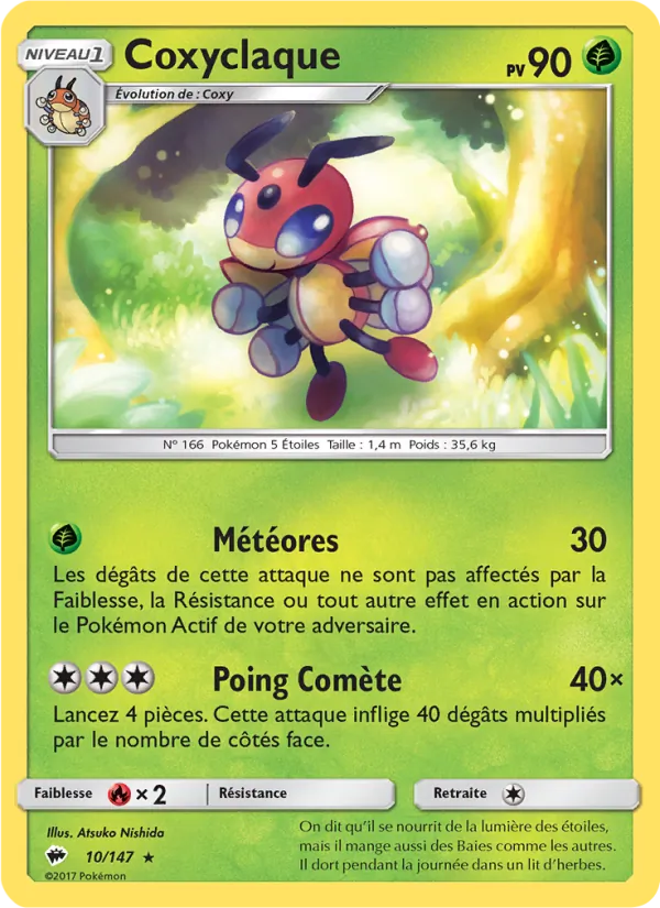 Carte Pokémon Coxyclaque de l'extension Ombres Ardentes