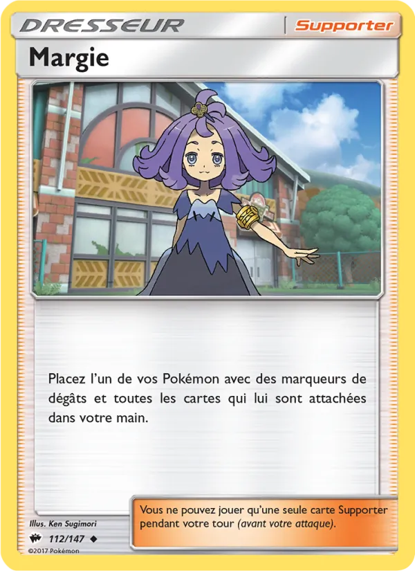Carte Pokémon Margie de l'extension Ombres Ardentes