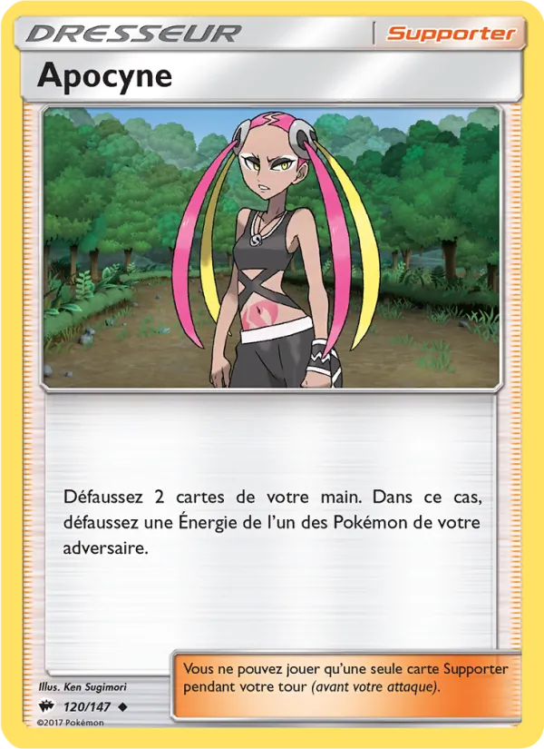 Carte Pokémon Apocyne de l'extension Ombres Ardentes
