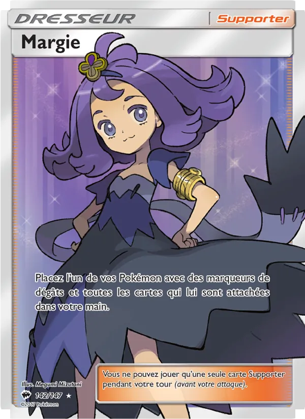 Carte Pokémon Margie de l'extension Ombres Ardentes