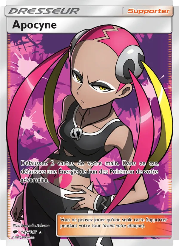 Carte Pokémon Apocyne de l'extension Ombres Ardentes