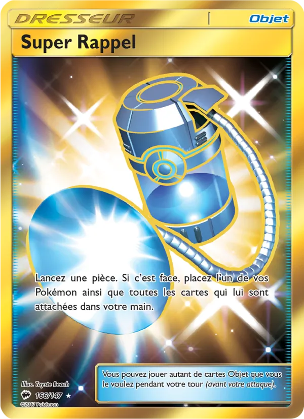Carte Pokémon Super Rappel de l'extension Ombres Ardentes